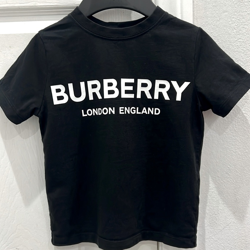 BURBERRY T-shirt Black 3Y (boys or girls)